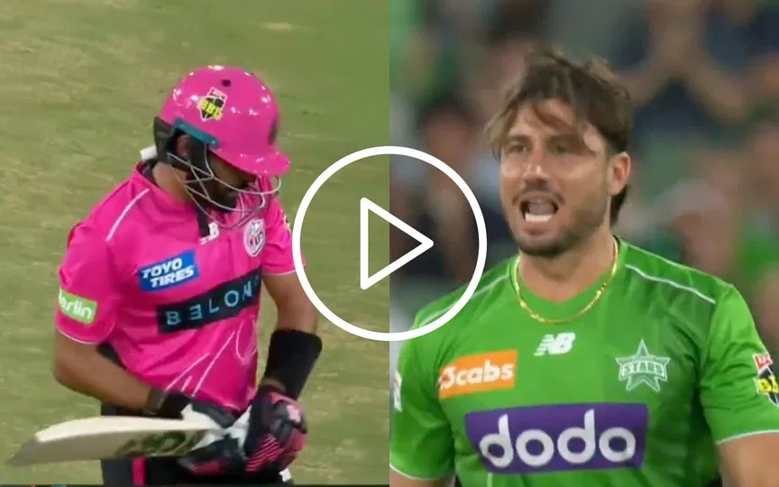 Watch- Marcus Stoinis humiliates Babar Azam with brutal send-off in BBL